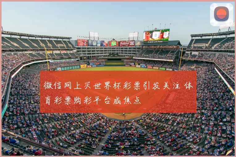 微信网上买世界杯彩票引发关注 体育彩票购彩平台成焦点