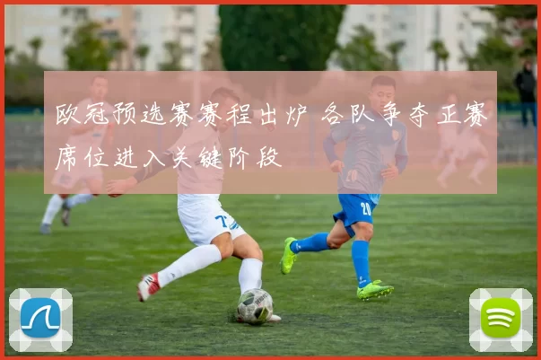 欧冠预选赛赛程出炉 各队争夺正赛席位进入关键阶段
