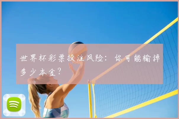 世界杯彩票投注风险:你可能输掉多少本金?